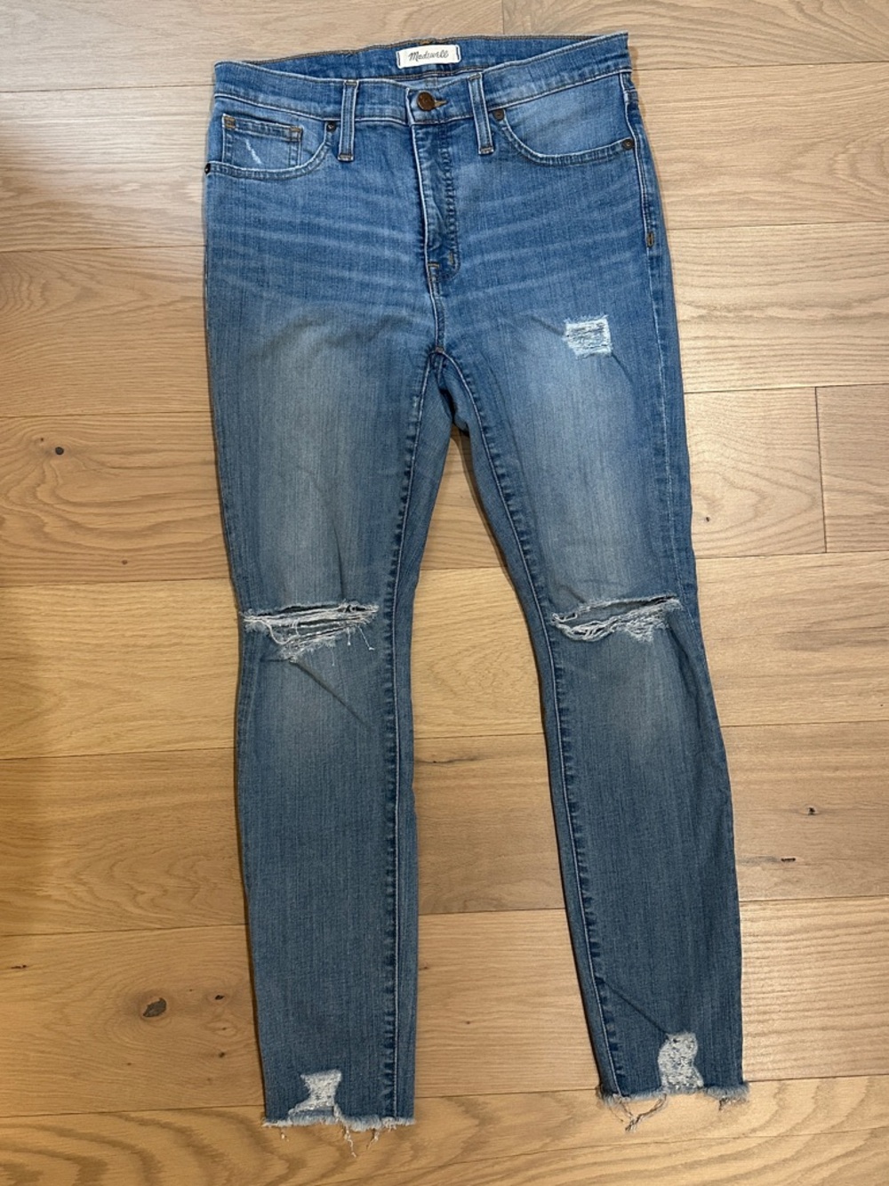 Madewell 9” High-Rise Skinny Jeans Light Blue